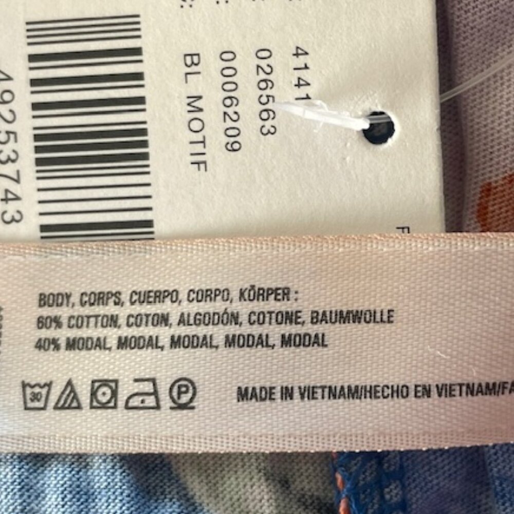FLOREAT LOVED BY ANTHROPOLOGIE BLUE BOTANICAL PAJAMA PANTS SIZE SMALL NWT - Picture 9 of 10